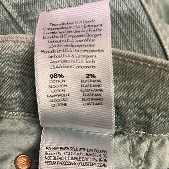 MOTHER Superior The Tomcat Chew Color The Devil Drinks Coffee Mint Green size 29 - Picture 13 of 16